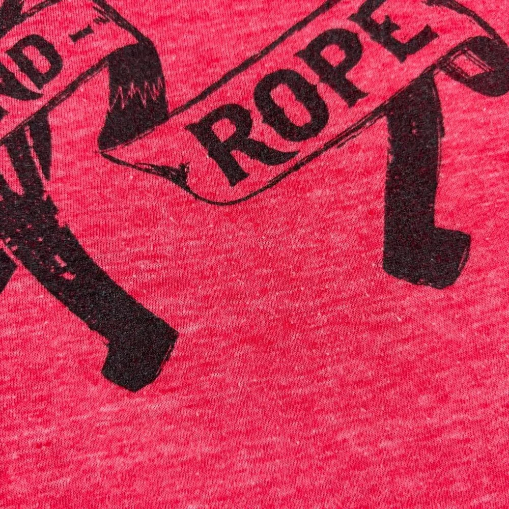 Shovels And Rope Shirt Size Large Red Black Horseshoes Band Tee - Picture 8 of 8